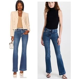 Good American Women's Good Flare with Deco Back Yoke A Blue Denim Jeans Size 26